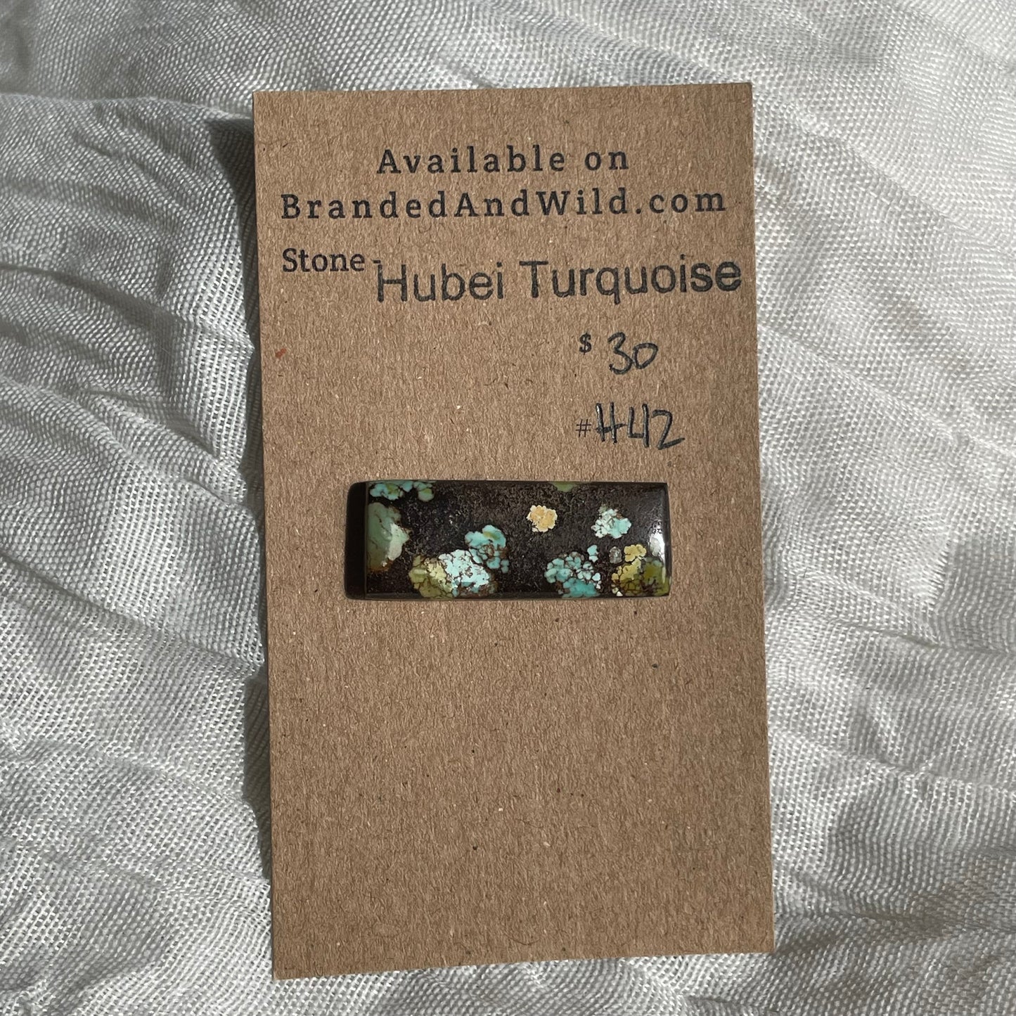 Hubei Turquoise Cabochon - H42 98B697FB-1F0E-4CF3-AD0E-516AC362FF74 Brandedandwild.com