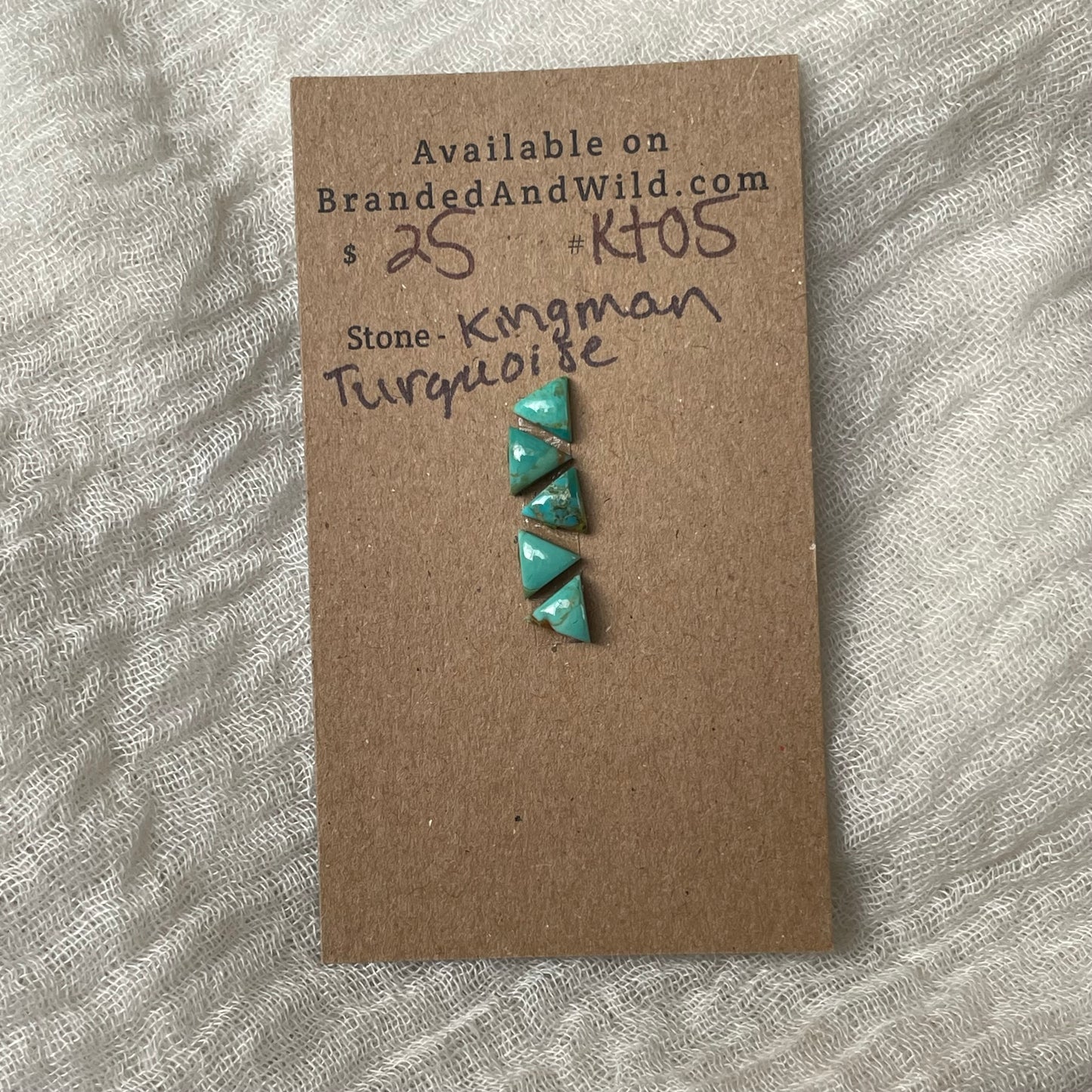 Kingman Turquoise Cabochon - KT05 98D35A35-A647-4F4E-BBED-AB0433A5D04A Brandedandwild.com