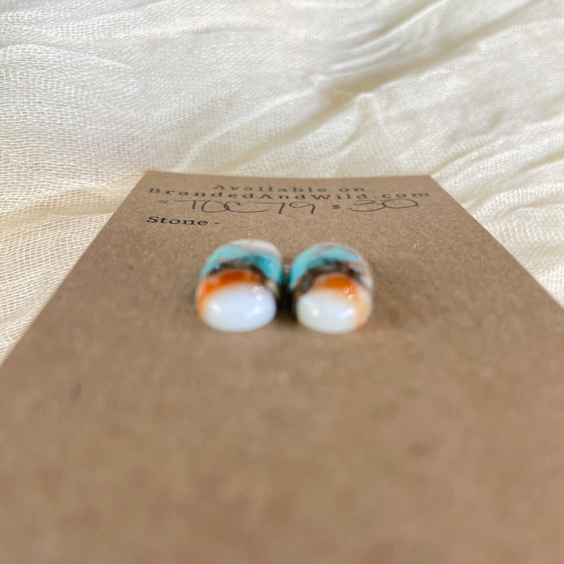 Turquoise, Oyster Shell, Copper Cabochon - TOC79 98E6D362-42FB-44DA-A069-57F519094960 Brandedandwild.com