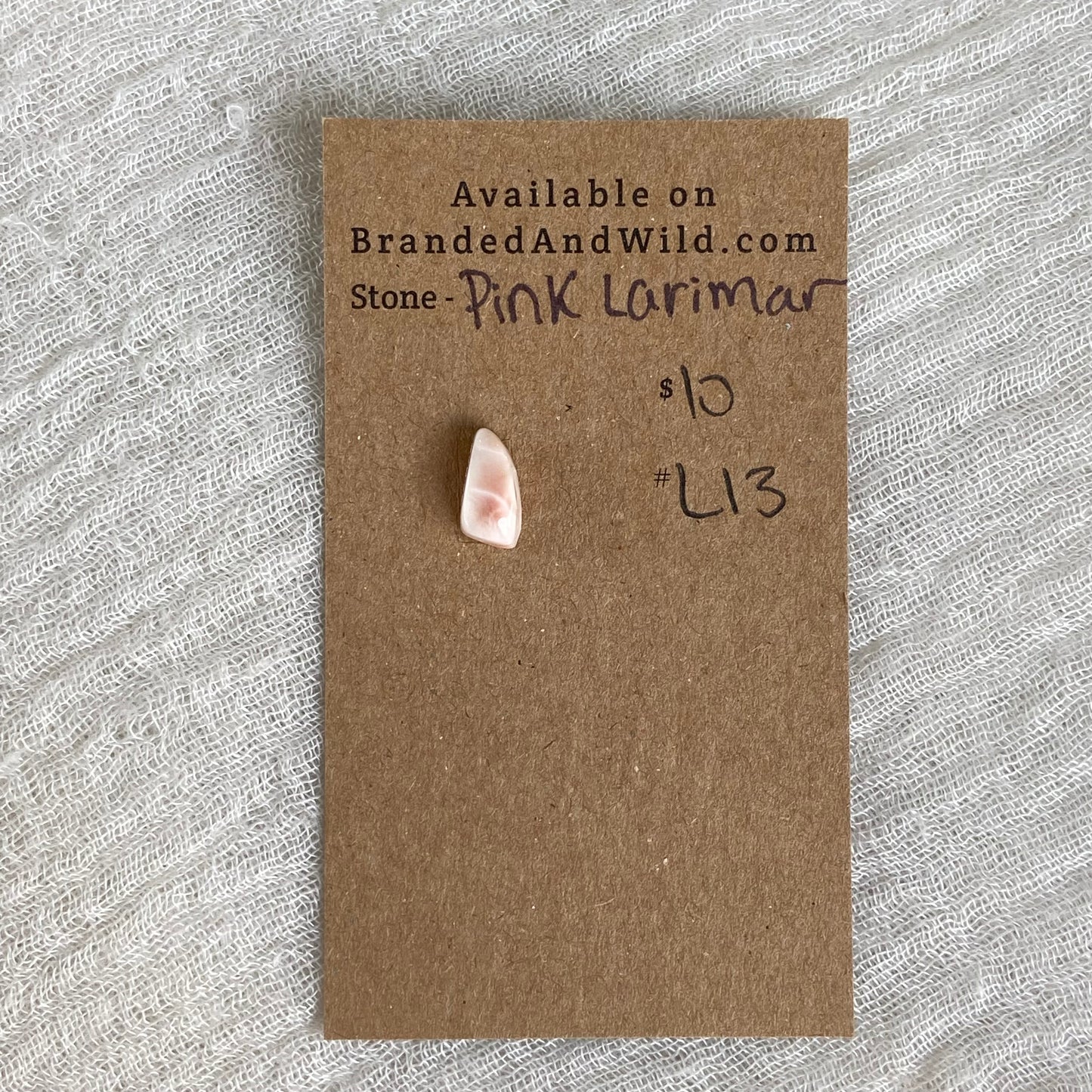 Pink Larimar Cabochon - PL13