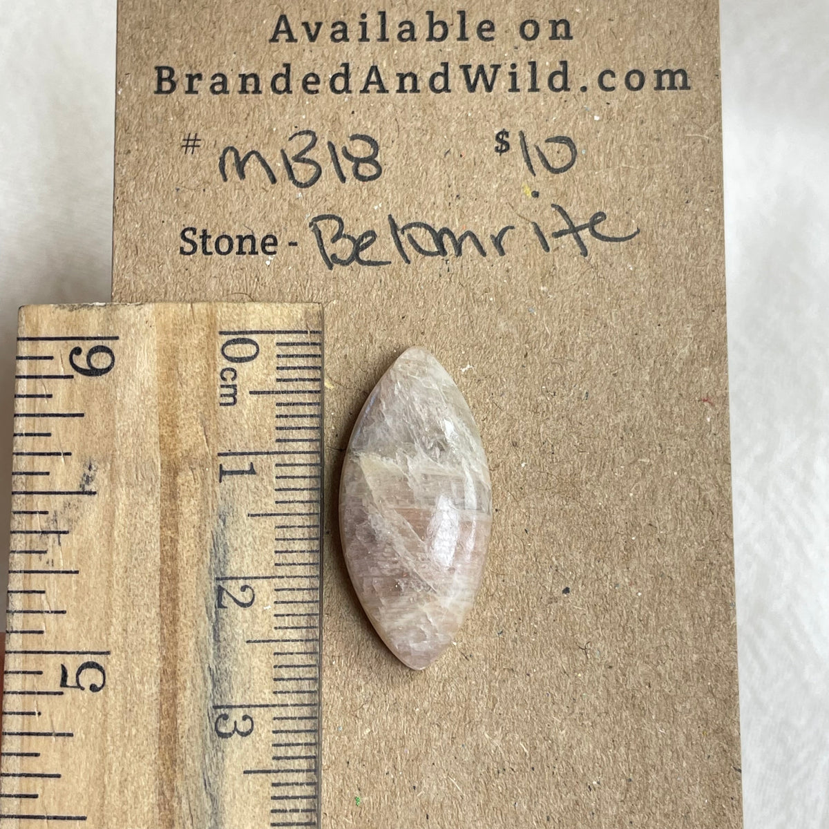 Belomrite Moonstone Cabochon - MB18 98F5A290-DA3F-44D5-9D0B-2A3A284C9748 Brandedandwild.com