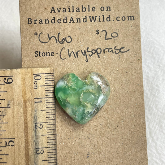 Chrysoprase Cabochon - CH60 990598E3-E6A6-4C0D-894C-8AC23AF60BA2 Brandedandwild.com