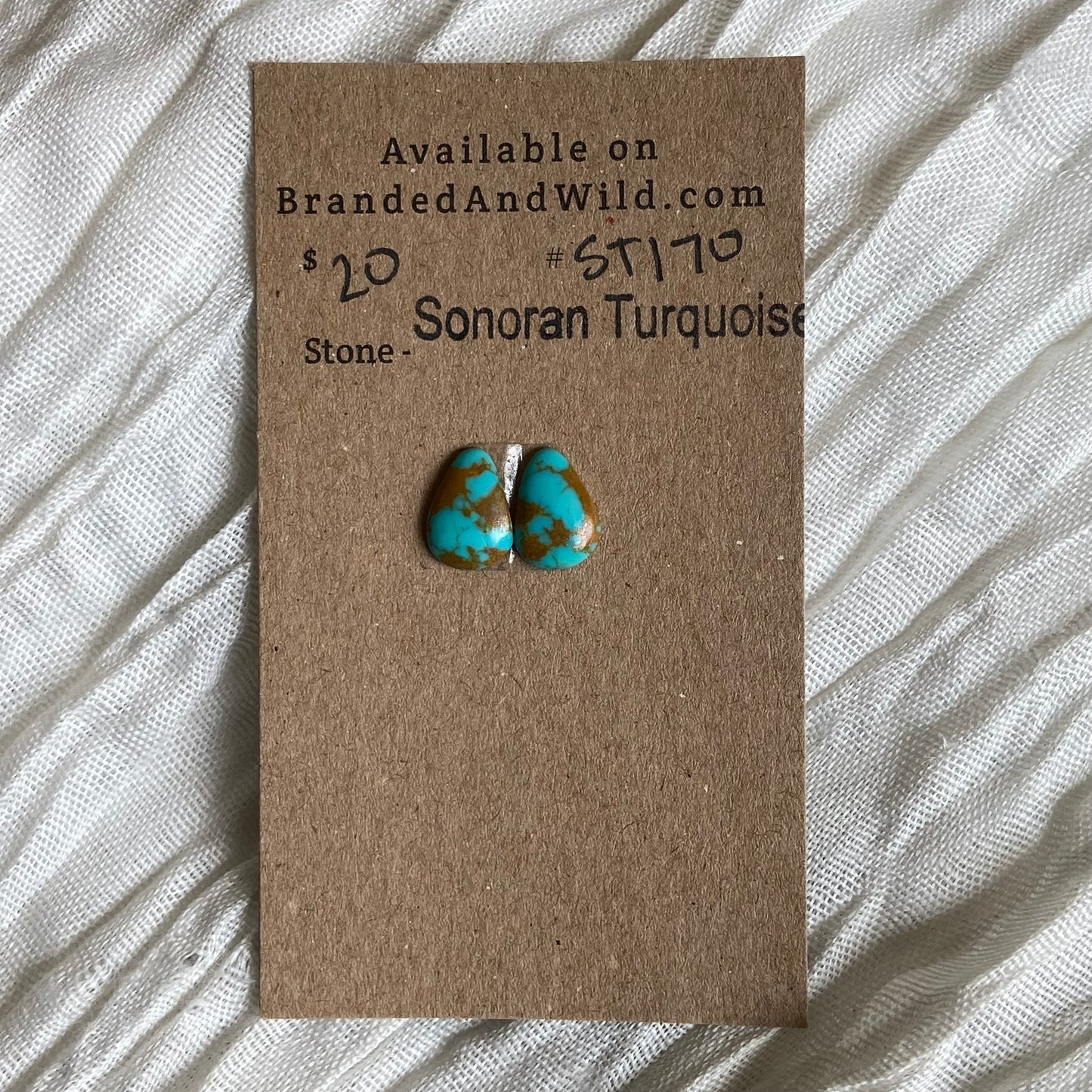 Sonoran Turquoise Cabochon - ST170 9911343A-AA18-4E1A-B4D5-0D855A340D49 Brandedandwild.com