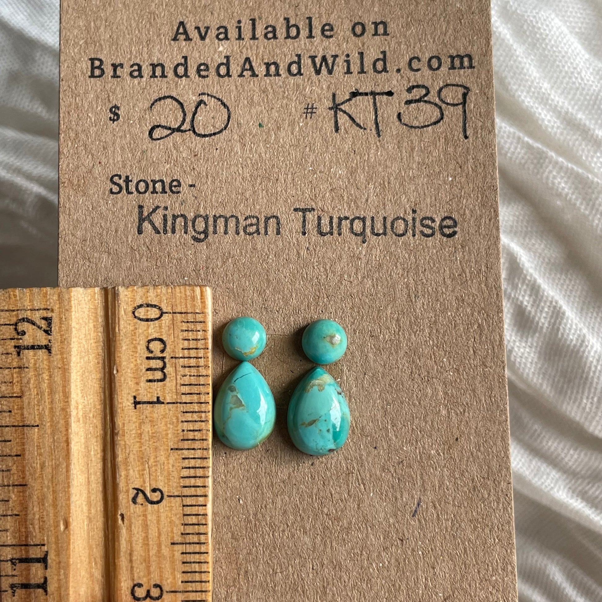 Kingman Turquoise Cabochon - KT39 9912344D-7D4A-4EB1-9948-1254162D7427 Brandedandwild.com