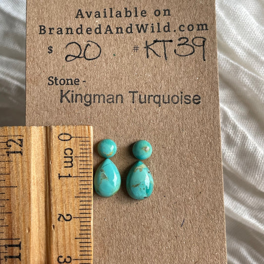 Kingman Turquoise Cabochon - KT39 9912344D-7D4A-4EB1-9948-1254162D7427 Brandedandwild.com