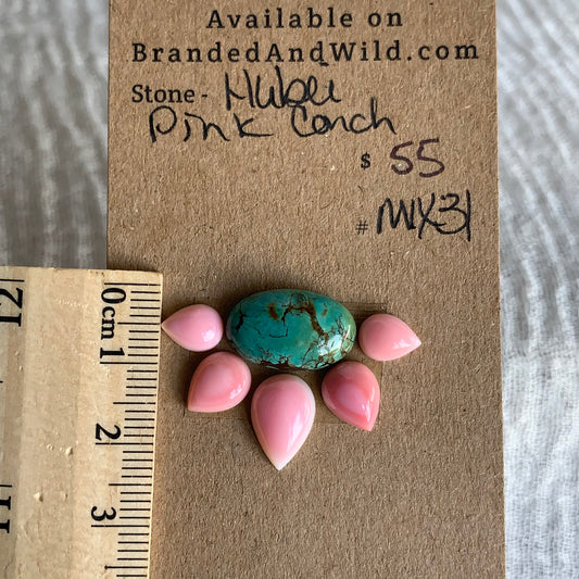 Hubei / Pink Conch Cabochon - Mix31