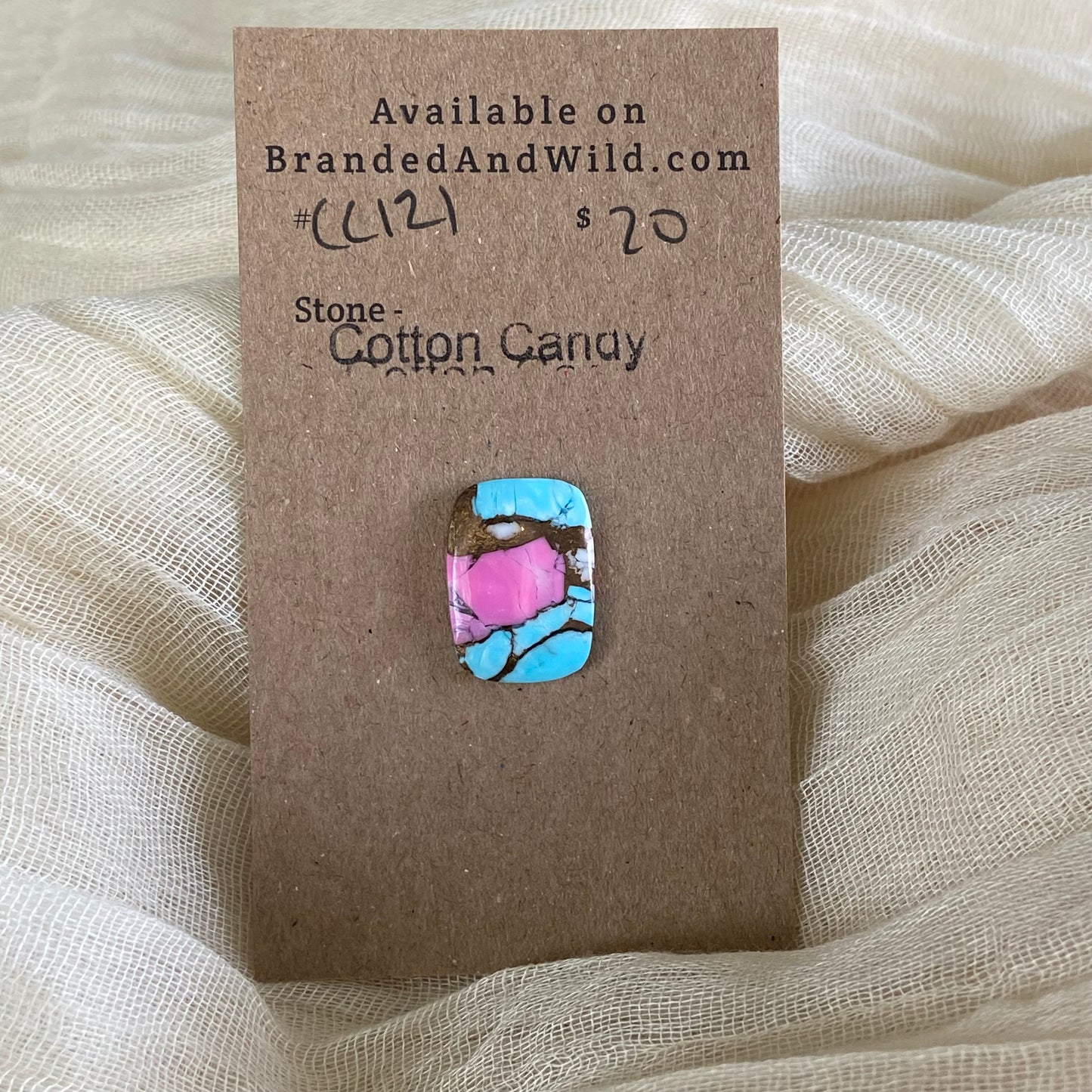 Cotton Candy Cabochon - CC121 9919663F-6A1D-4035-AB23-472EF0412D84 Brandedandwild.com