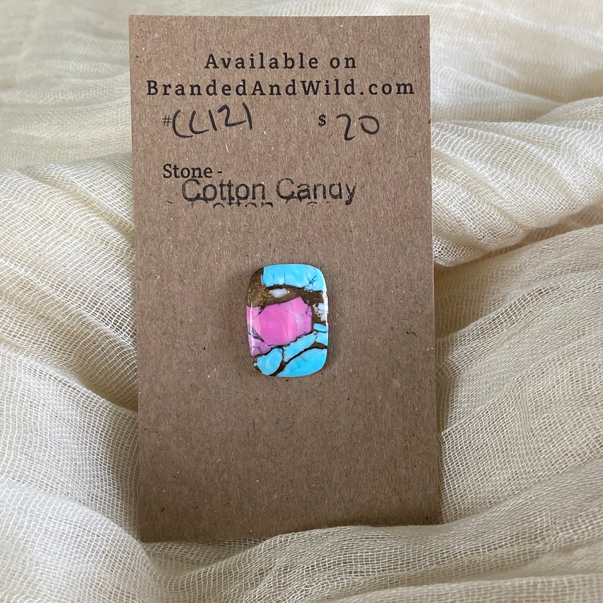 Cotton Candy Cabochon - CC121 9919663F-6A1D-4035-AB23-472EF0412D84 Brandedandwild.com