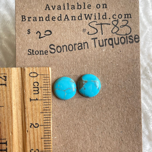 Sonoran Turquoise Cabochon - ST83 991CAE0E-39FC-41B0-A233-BFD83FD873A2 Brandedandwild.com