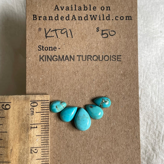 Kingman Turquoise Cabochon - KT91