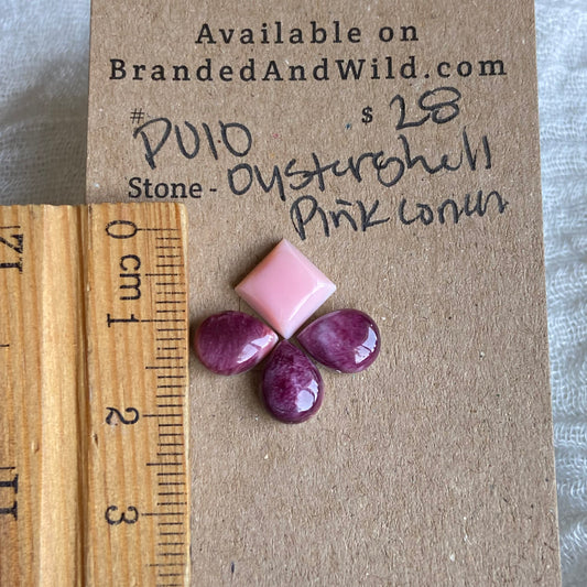 Pink Conch / Oyster Shell Cabochon - P010 99644086-AD37-4D98-9F30-C3792D2D7B0A Brandedandwild.com