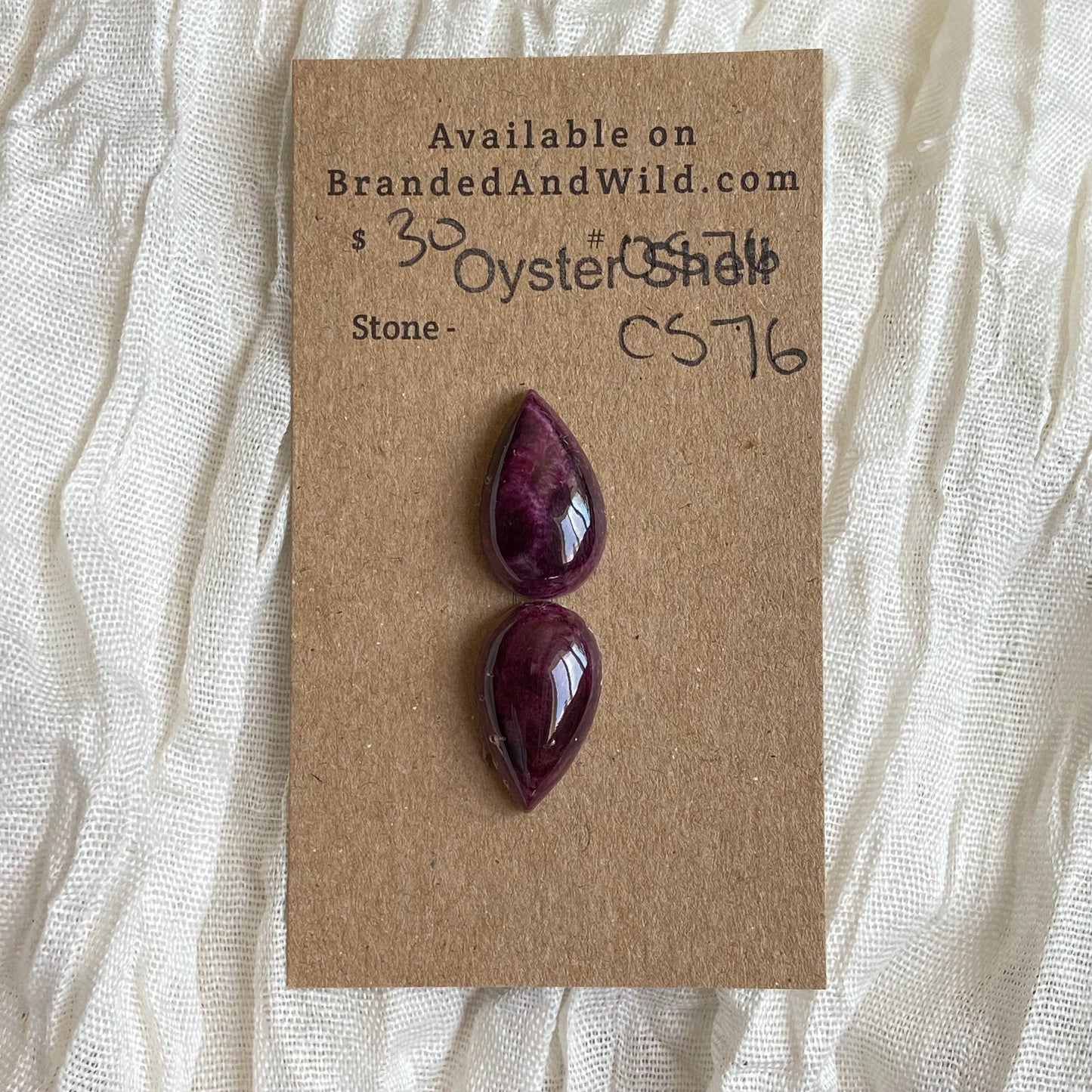 Oyster Shell Cabochon - OS76