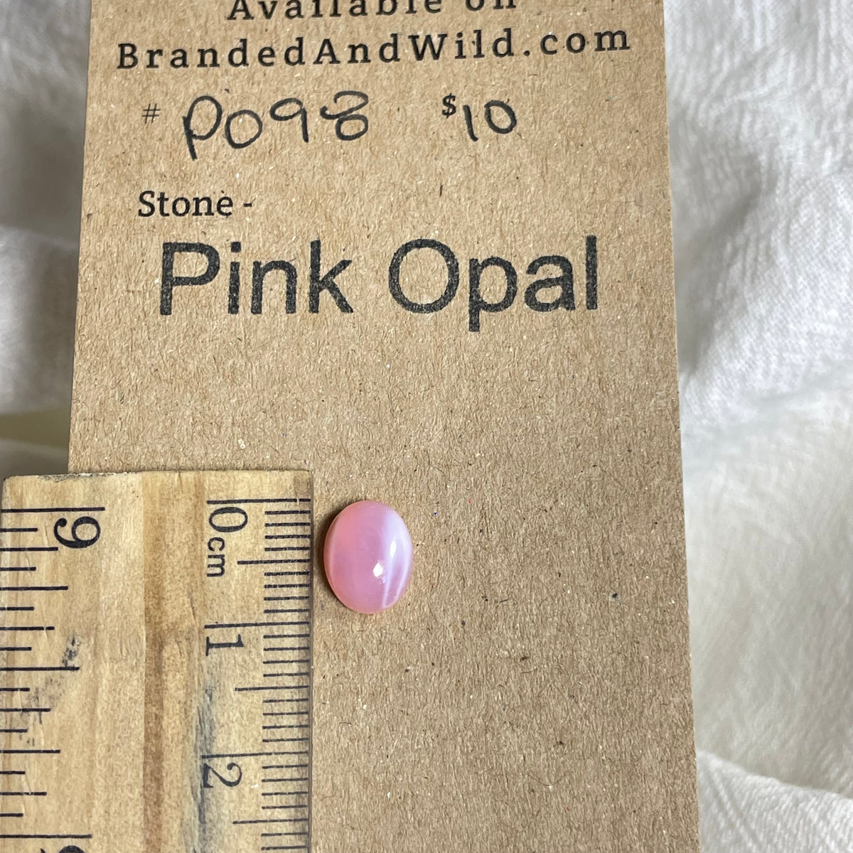 Pink Opal Cabochon - PO98 99F249F8-299F-4527-8C60-D09B2FCBE589 Brandedandwild.com