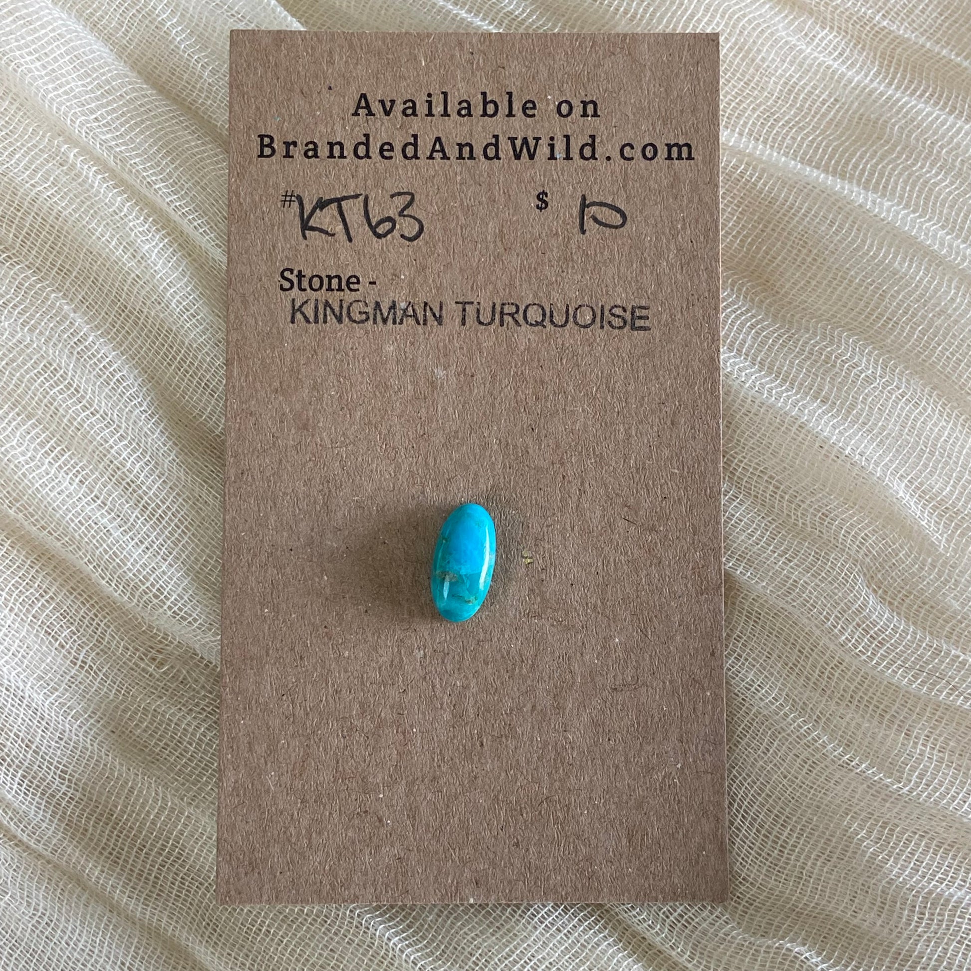 Kingman Turquoise Cabochon - KT63 9A0681D9-D3BB-4547-BB0A-677A9E20334F Brandedandwild.com