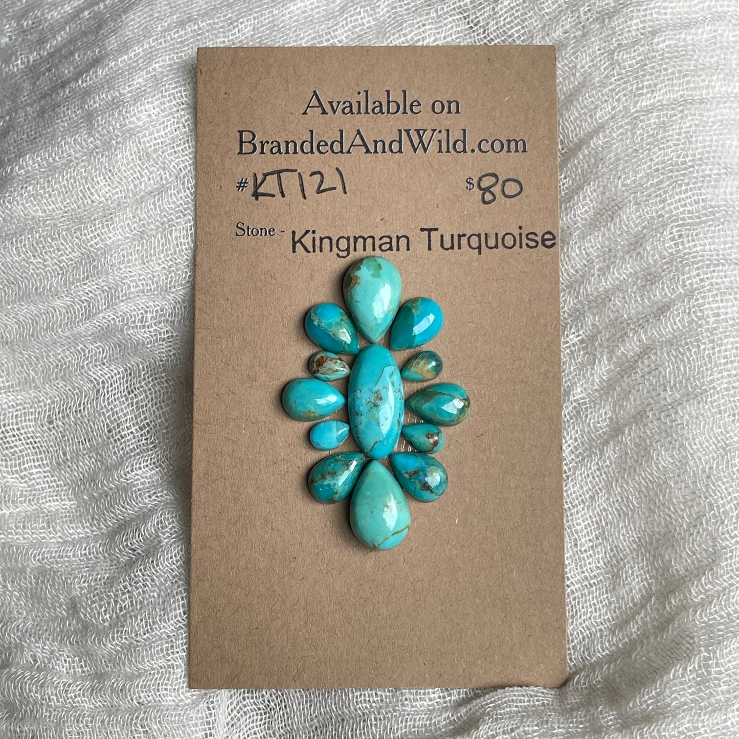 Kingman Turquoise Cabochon - KT121 9A0687F2-0048-4D4F-B695-82D52098CB8D Brandedandwild.com