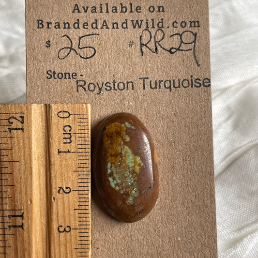 Royston Ribbon Turquoise Cabochon RR29 9A190AA9-B756-4187-A473-0A1AD6E6306D Brandedandwild.com