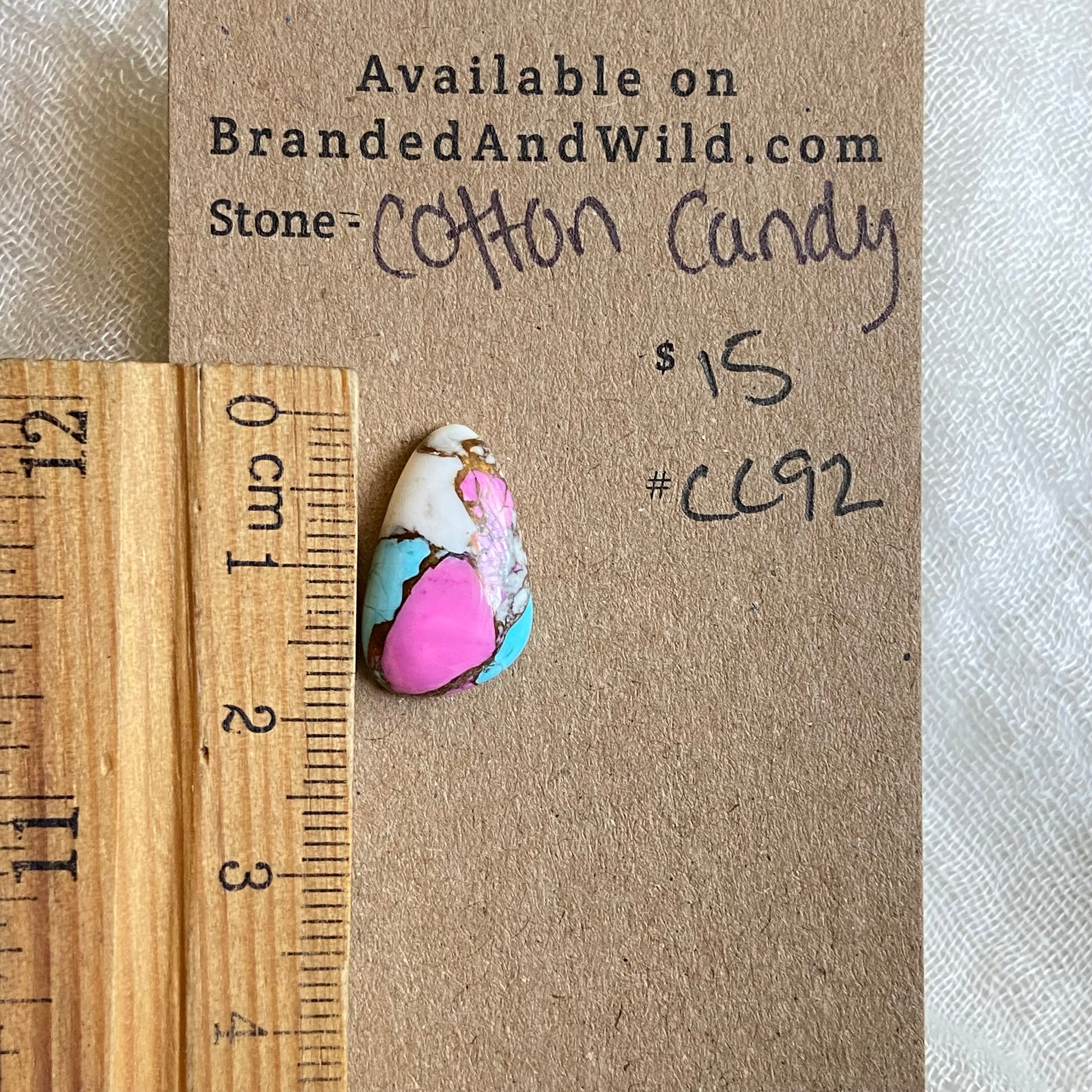Cotton Candy Cabochon - CC92 9A536055-DFB0-4FD1-8929-7FFF164C0659 Brandedandwild.com