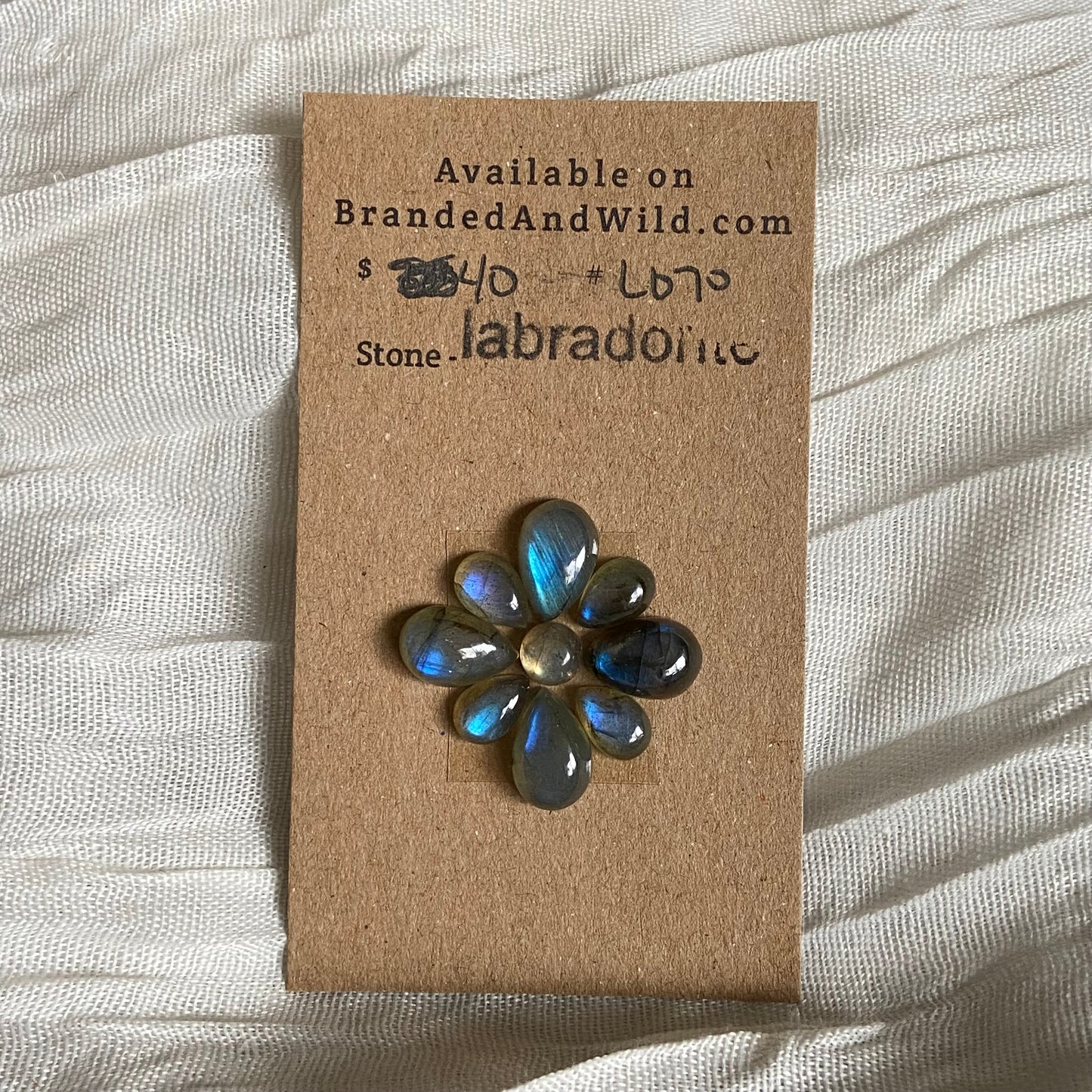 Labradorite Cabochon - L070 9A58F922-0B1C-49F8-A15B-4D9BA5495C55 Brandedandwild.com