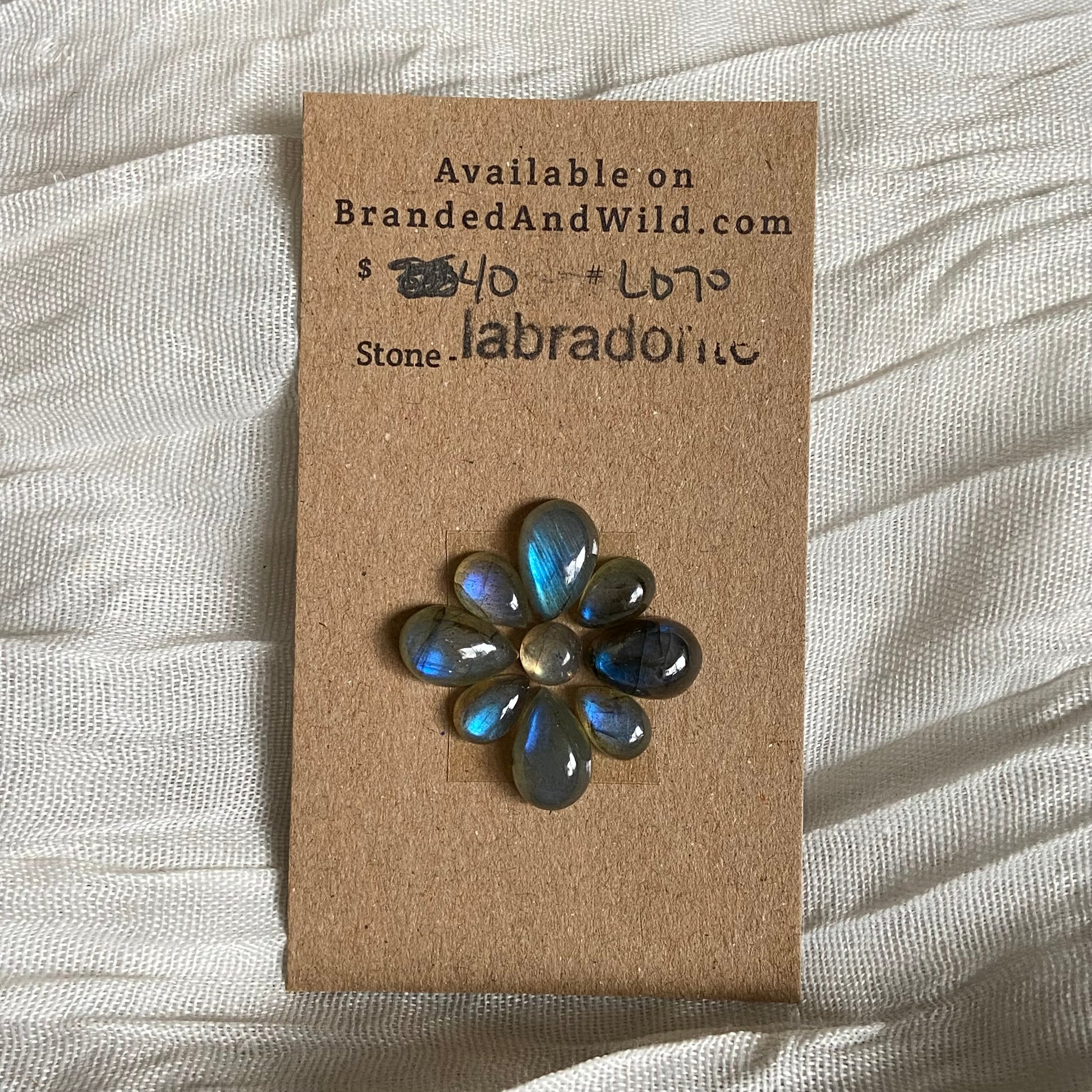 Labradorite Cabochon - L070 9A58F922-0B1C-49F8-A15B-4D9BA5495C55 Brandedandwild.com