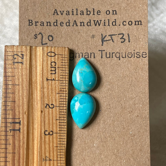 Kingman Turquoise Cabochon - KT31 9A782873-4367-4C4D-B858-D5EDD0F04EC7 Brandedandwild.com