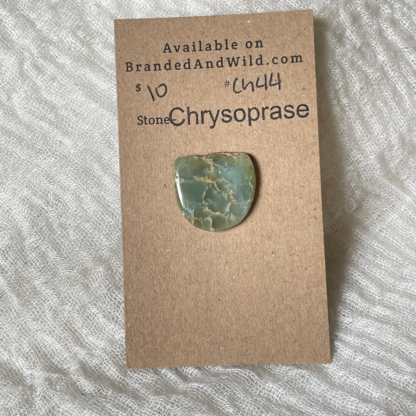Chrysoprase Cabochon - Ch44 9A930A40-342D-4F29-BE81-2D8A38FC2E63 Brandedandwild.com
