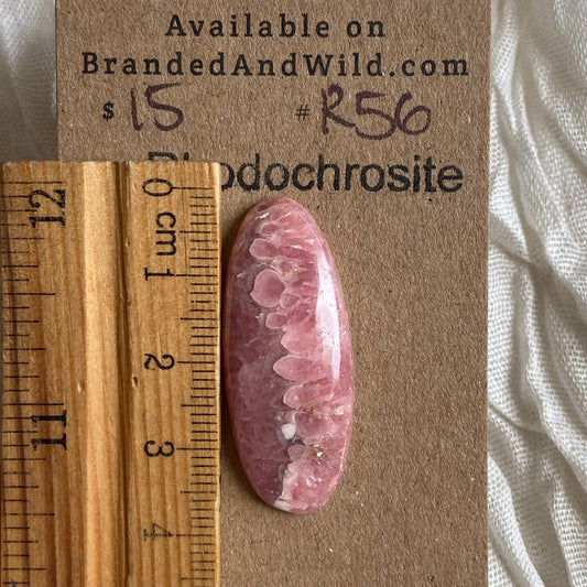 Rhodochrosite Cabochon - R056 9A9CBB76-8BF8-4ECD-A760-8DFAFE078DC8 Brandedandwild.com