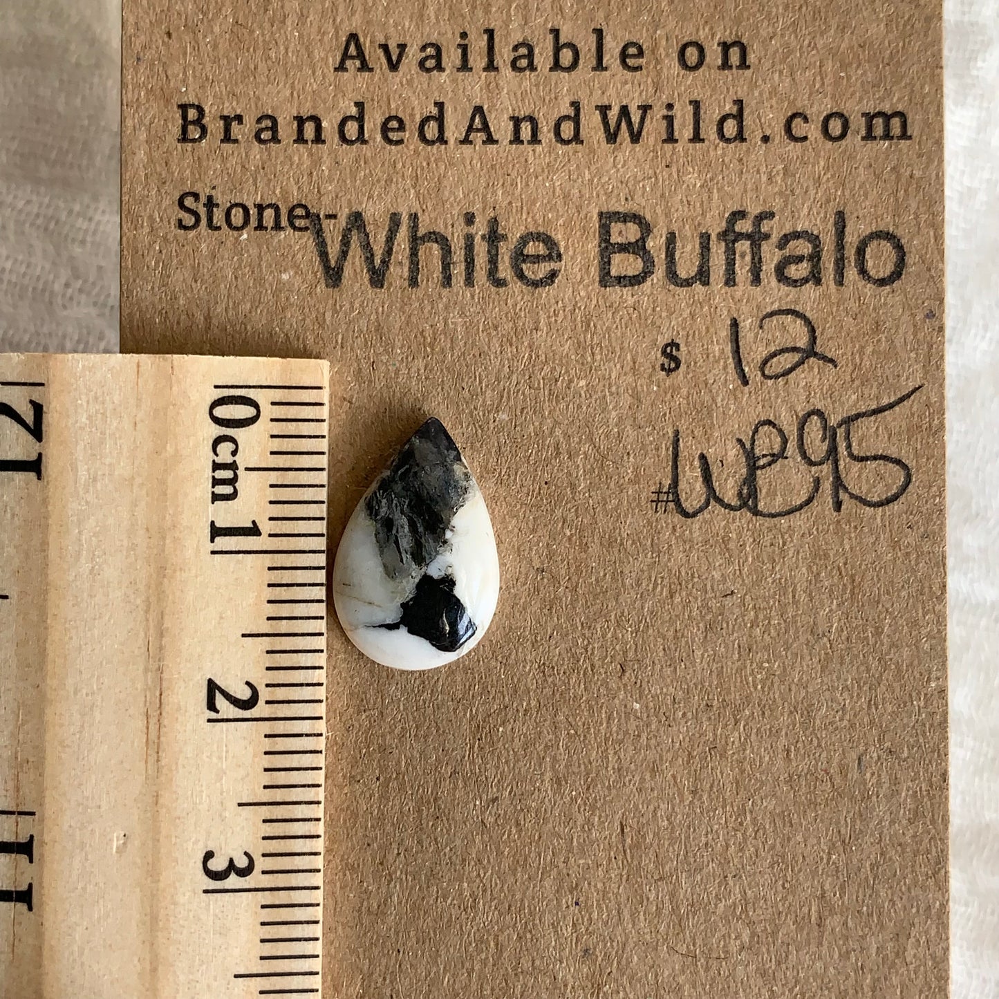 White Buffalo Cabochon - WB95