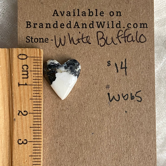 White Buffalo Cabochon - WB65