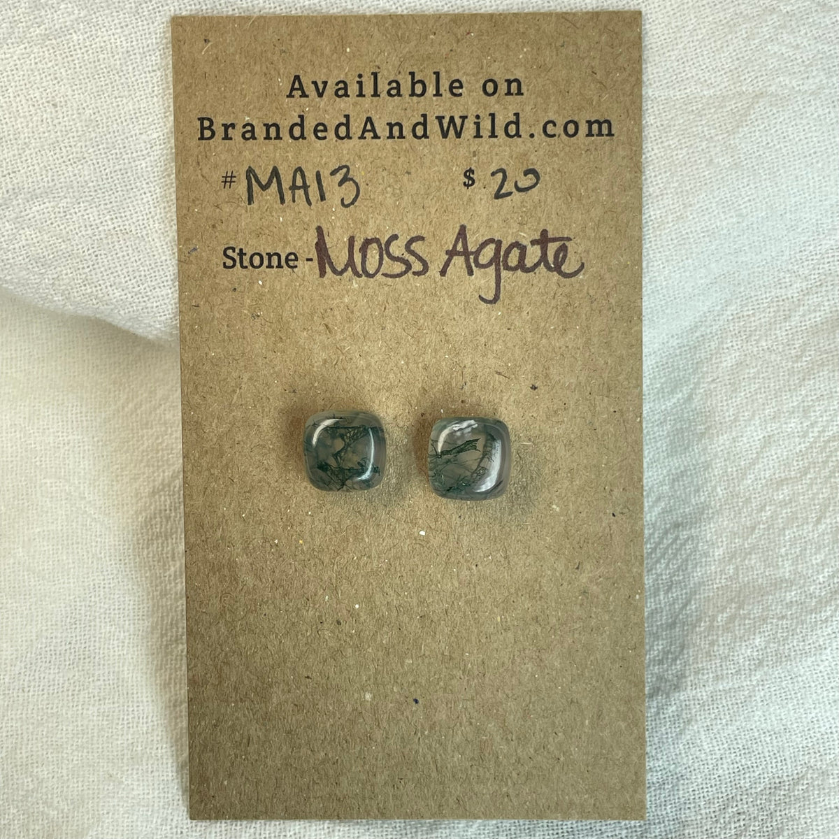Moss Agate Cabochon - MA13 9AC87B70-F181-4B4F-938A-59DB516BBFD6 Brandedandwild.com