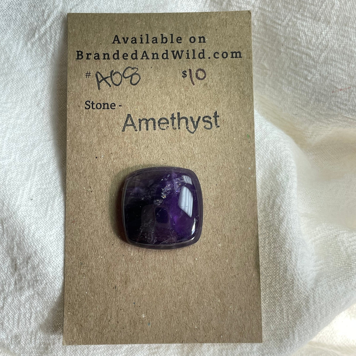Amethyst Cabochon - A08 9AD120E8-F272-47FB-8713-26A37013B41B Brandedandwild.com