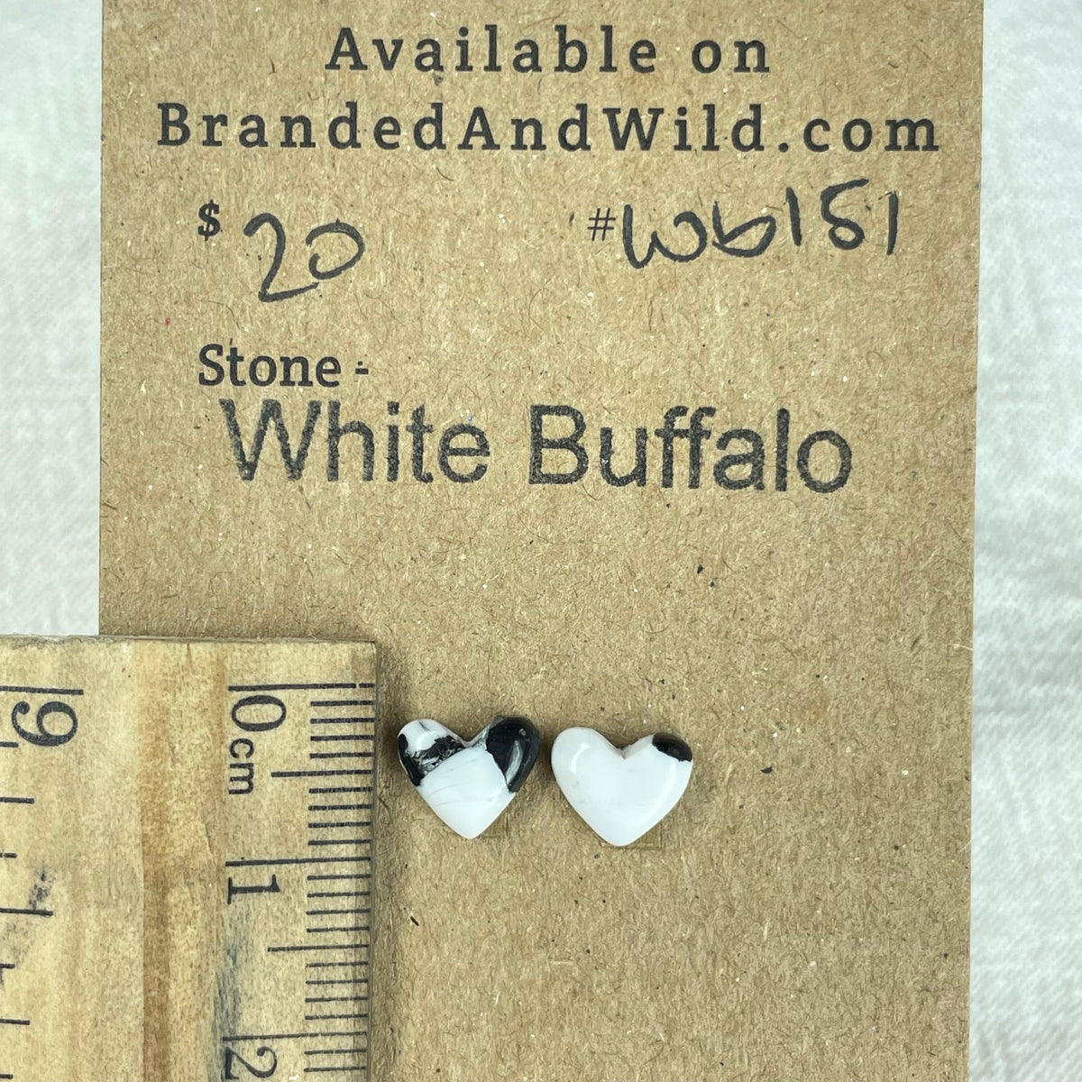 White Buffalo Cabochon - WB151 9AD2C596-7B32-489D-B495-2081F3937E26 Brandedandwild.com