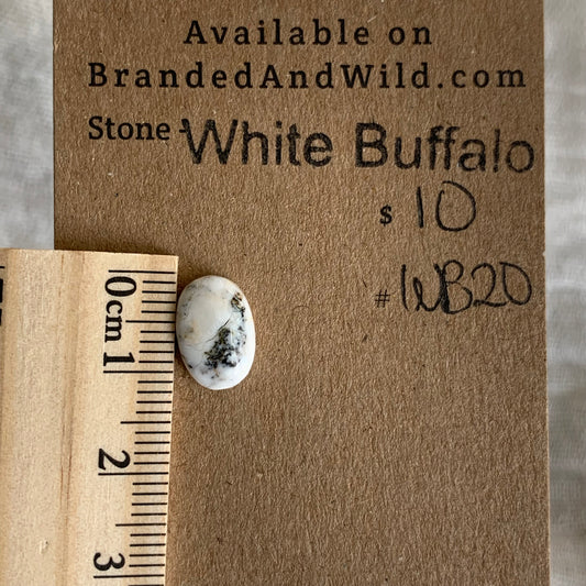 White Buffalo Cabochon - WB20