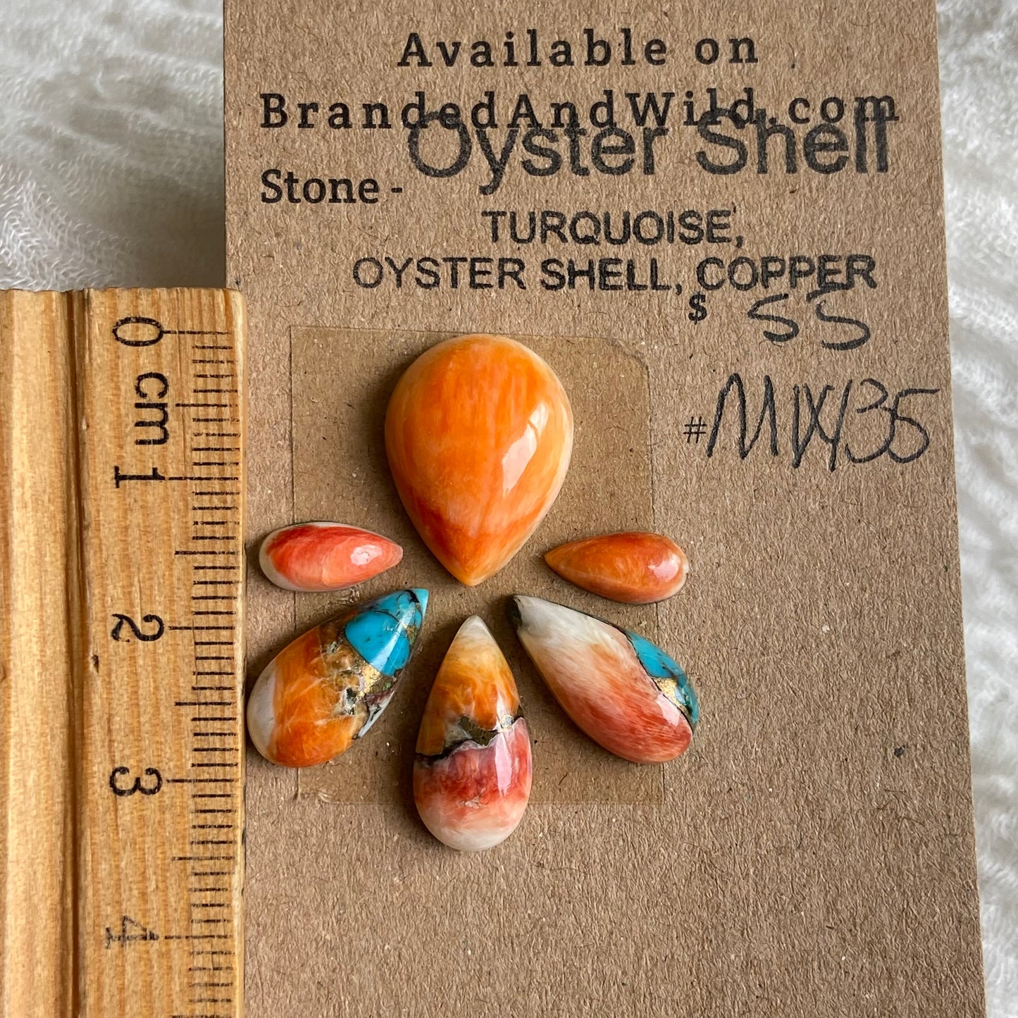 Oyster Shell Cabochon - Mix135 9B220AD2-DF23-4820-BB6F-11009ACB983E Brandedandwild.com