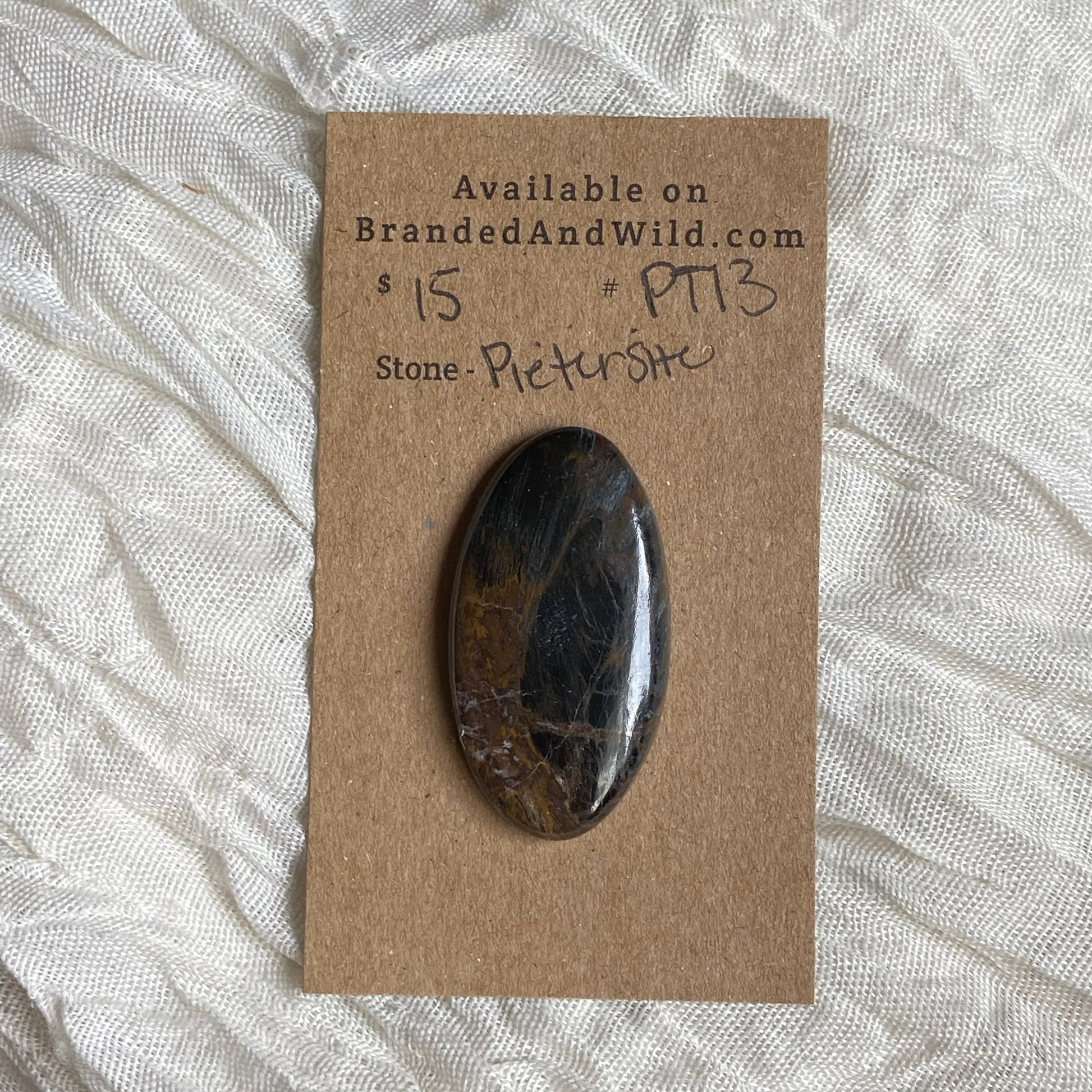 Pietersite Cabochon - PT13 9B26DAA2-A20A-4A9E-AD02-86B7E0C1C8C5 Brandedandwild.com