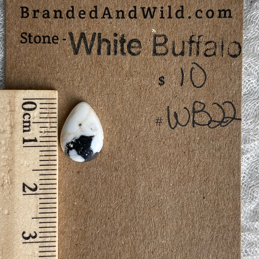 White Buffalo Cabochon - WB22