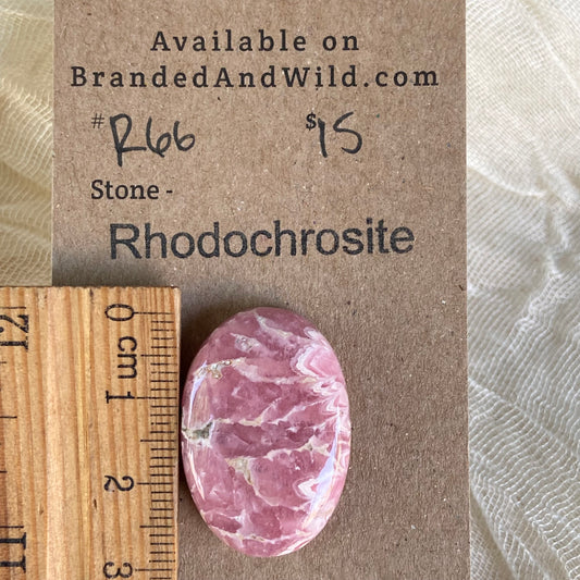 Rhodochrosite Cabochon - R66 9B2DC9E4-467E-4C25-AE8B-72E6949BE1F4 Brandedandwild.com