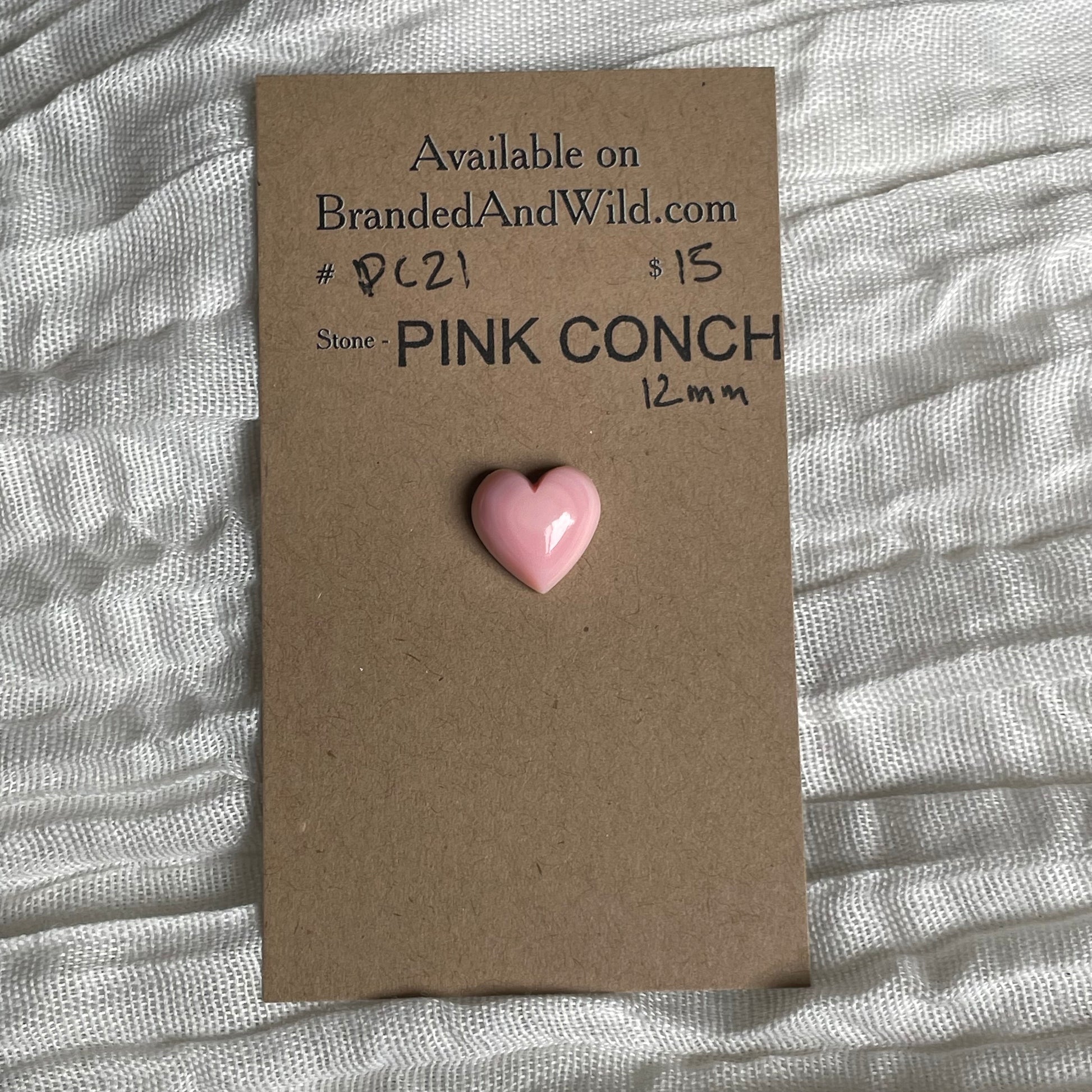 Pink Conch Cabochon - PC21 9B2DDA48-E01F-43C5-B386-16E5879E4F54 Brandedandwild.com