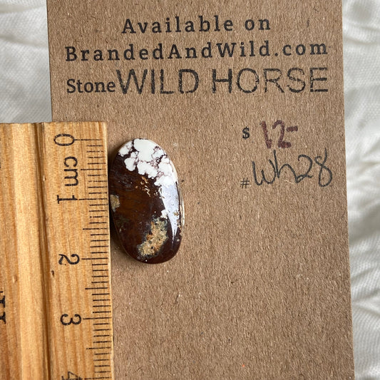 Wild Horse Cabochon - WH28 9B527934-CEA9-4E5C-A16E-725B5C512BD6 Brandedandwild.com