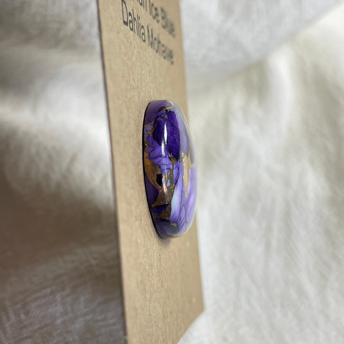 Kingman Ice Blue Dahlia Cabochon - KID61 9B7261D2-8227-46E6-BA9C-62C36FB22041 Brandedandwild.com