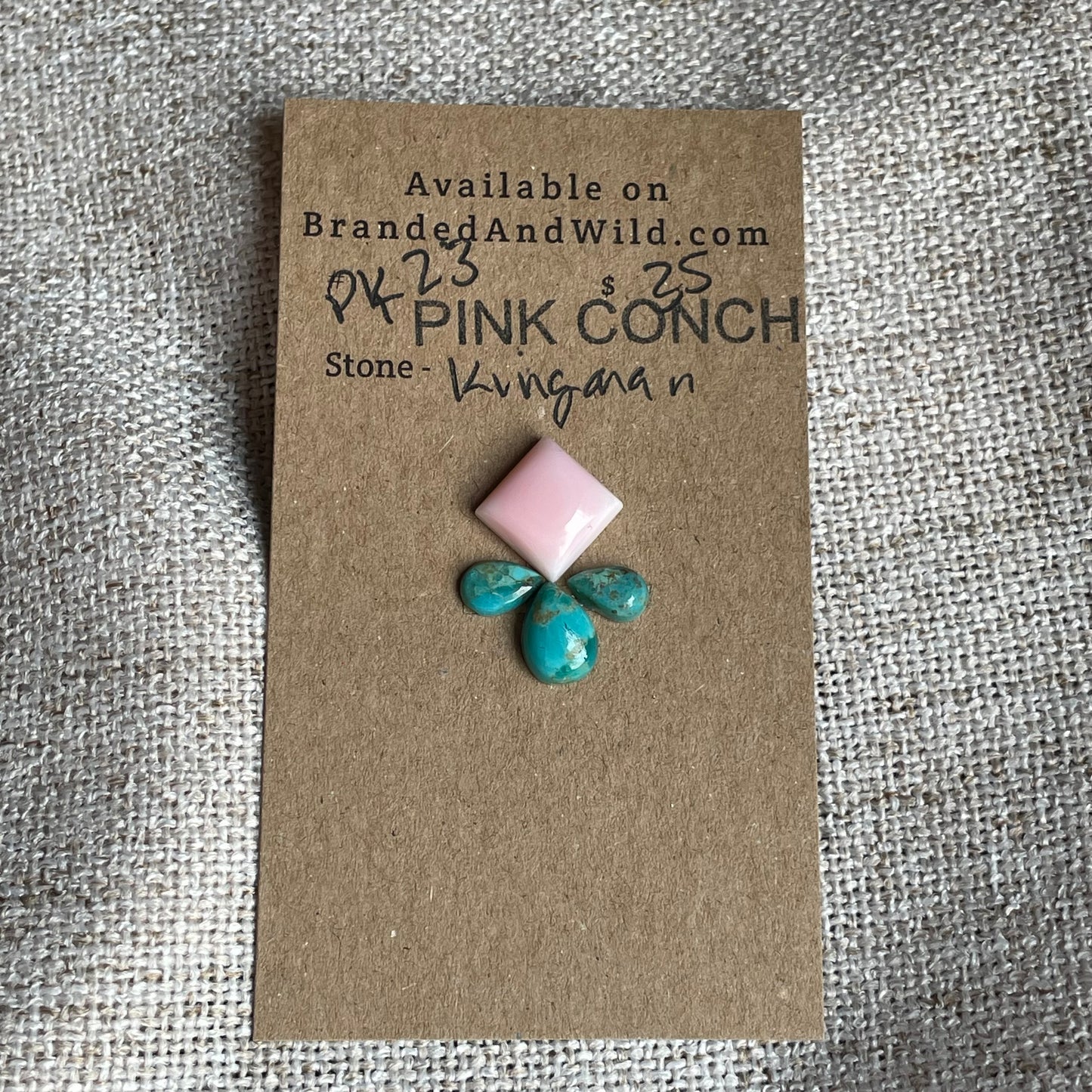 Pink Conch / Kingman Cabochon - PK23