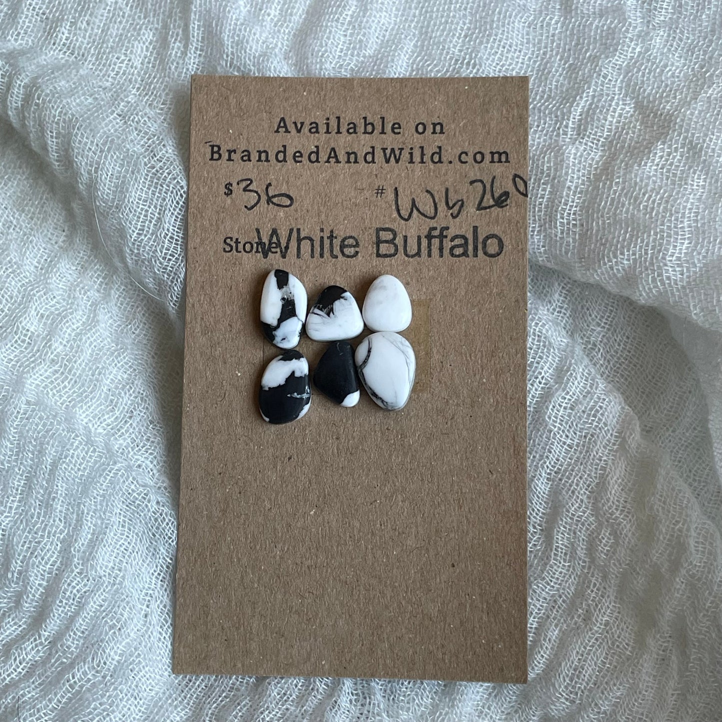 White Buffalo Cabochon - WB260