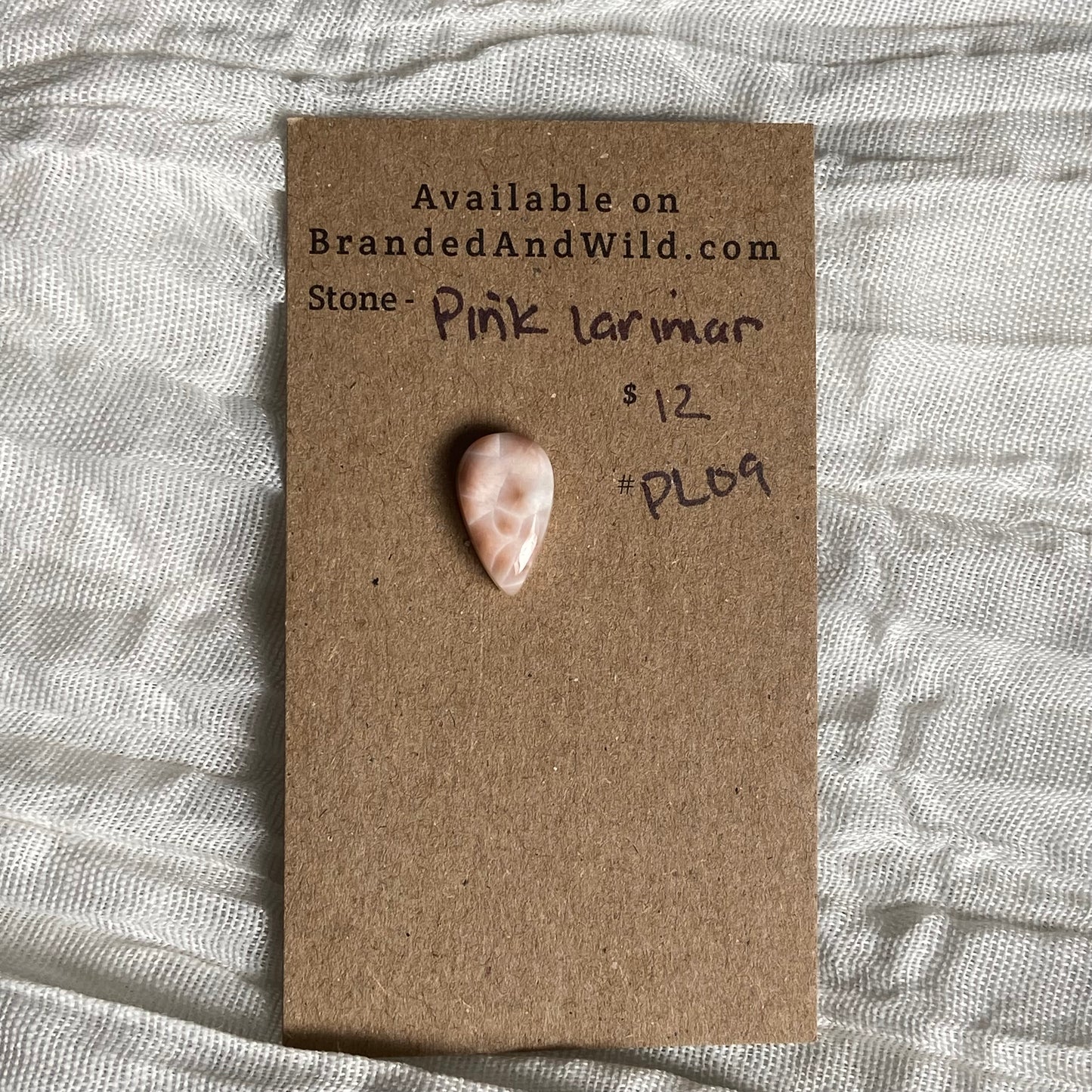 Pink Larimar Cabochon - PL09 9C038C5C-21CE-4225-A232-E96AA474B4FF Brandedandwild.com