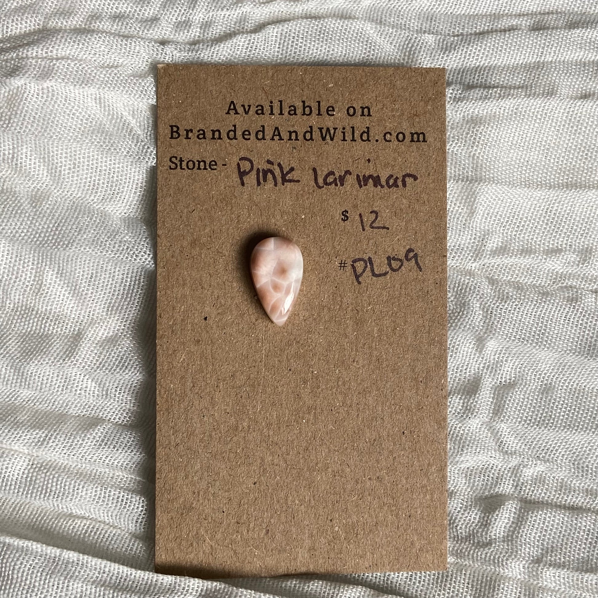 Pink Larimar Cabochon - PL09 9C038C5C-21CE-4225-A232-E96AA474B4FF Brandedandwild.com