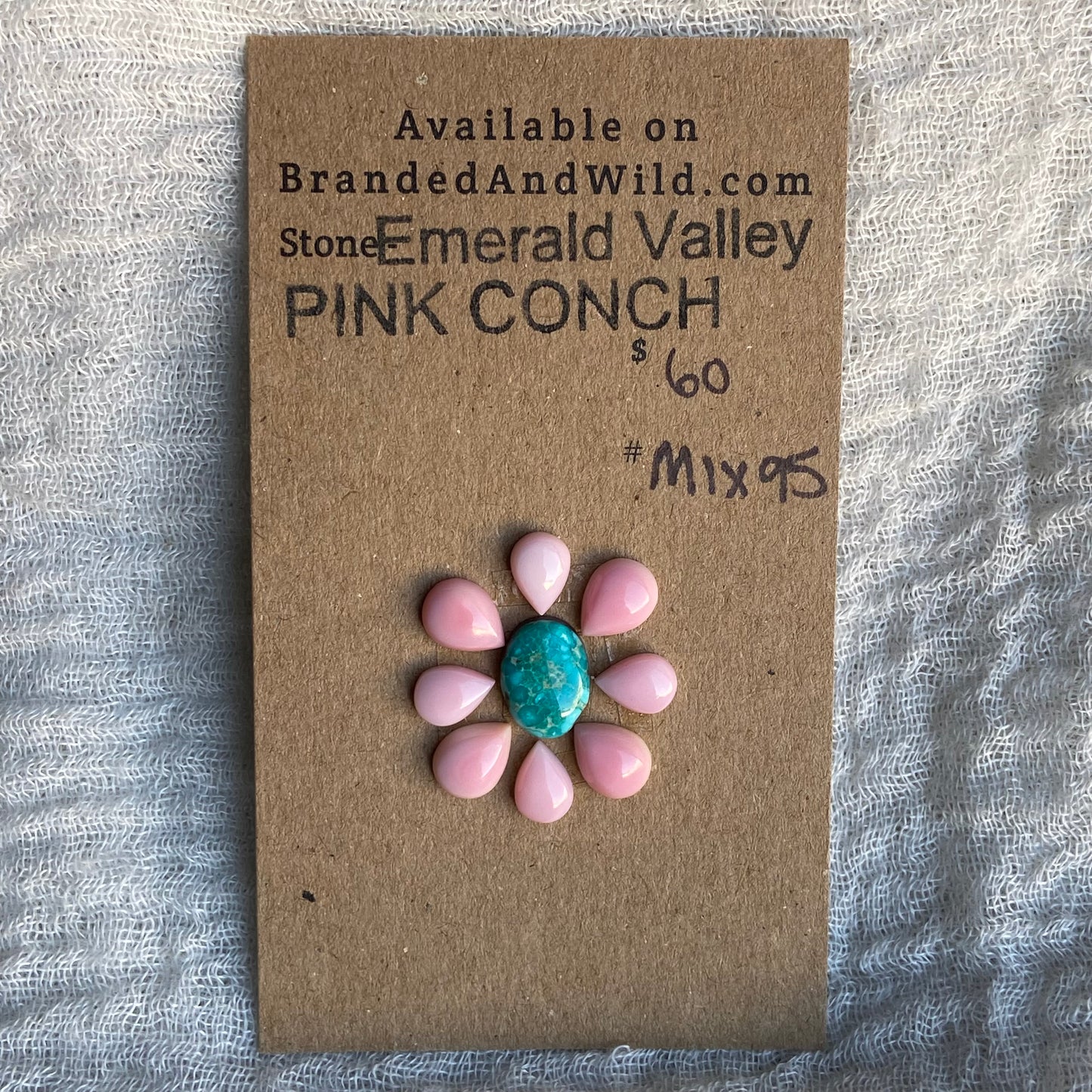 Pink Conch - Emerald Valley Cabochon - MIX95