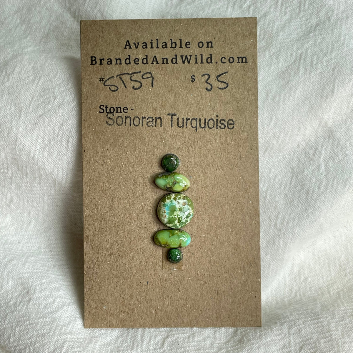 Sonoran Turquoise Cabochon - ST59 9C1C7340-97C3-43E2-BA12-D642585E5C74 Brandedandwild.com