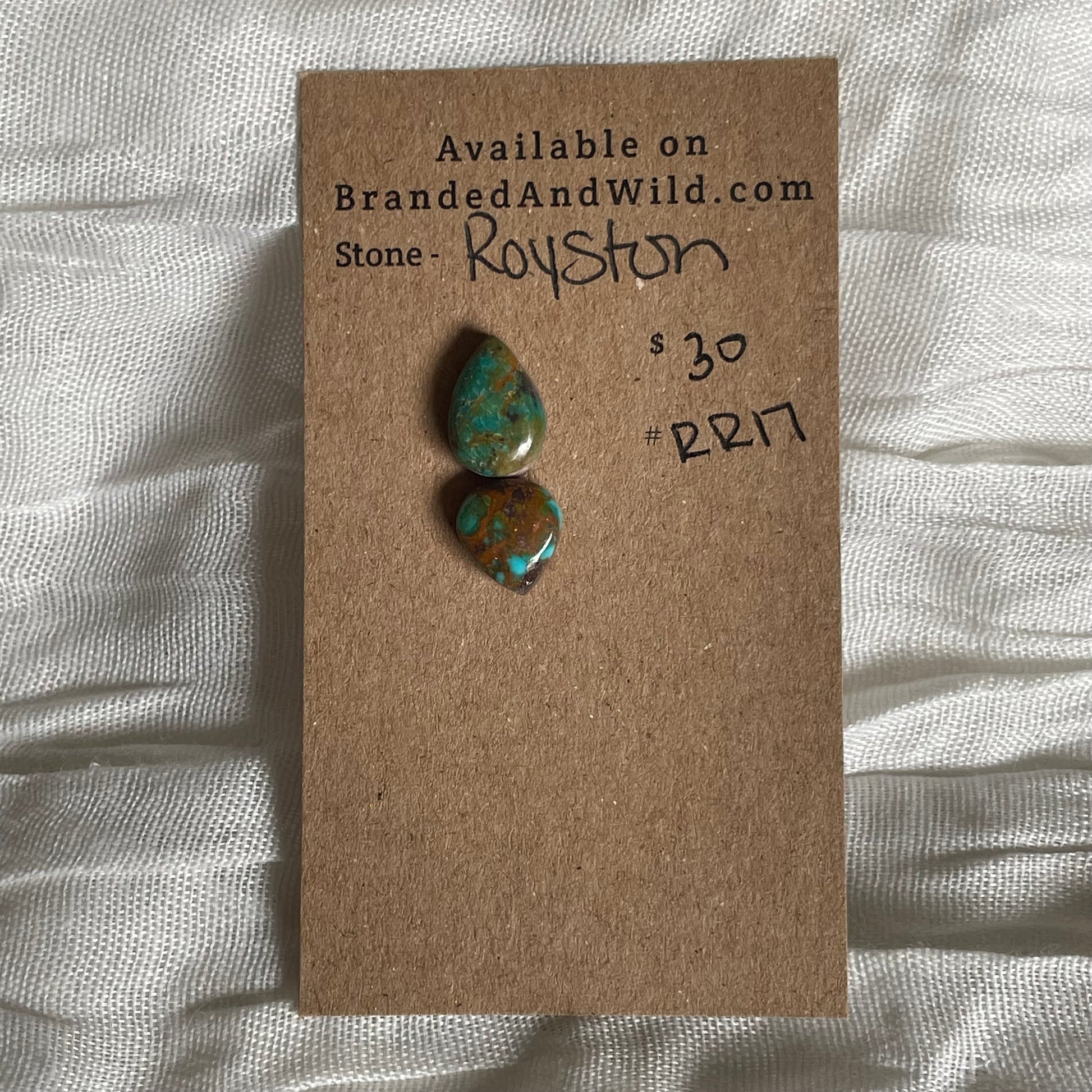 Royston Ribbon Turquoise Cabochon RR17 9C7279E3-E3F2-4DF7-A9E2-66E174172767 Brandedandwild.com