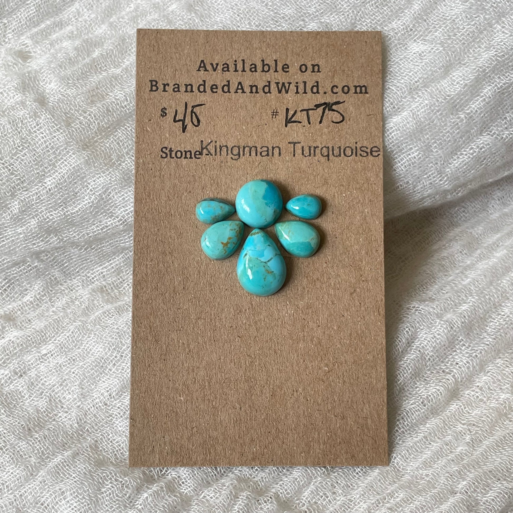 Kingman Turquoise Cabochon - KT75 9C96876D-2D63-41A8-909E-A04351C0CB45 Brandedandwild.com