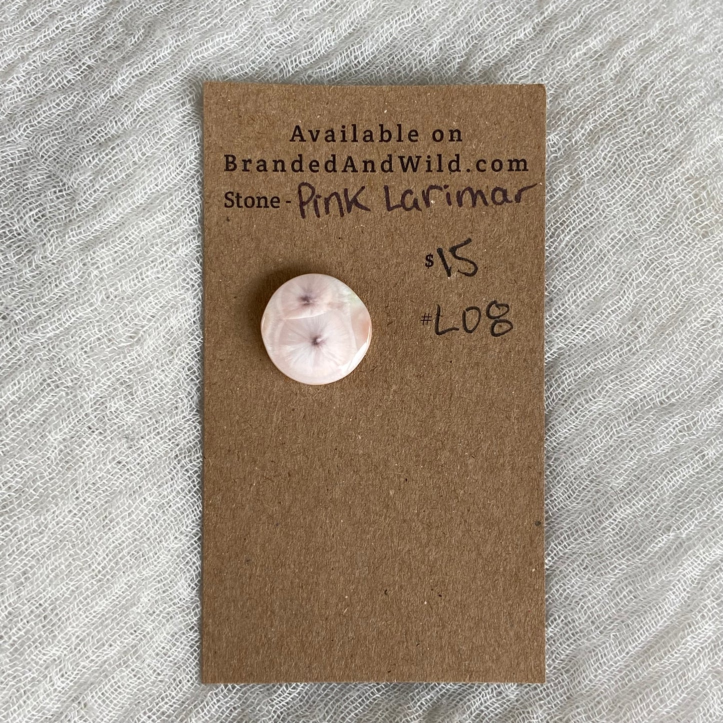 Pink Larimar Cabochon - PL08