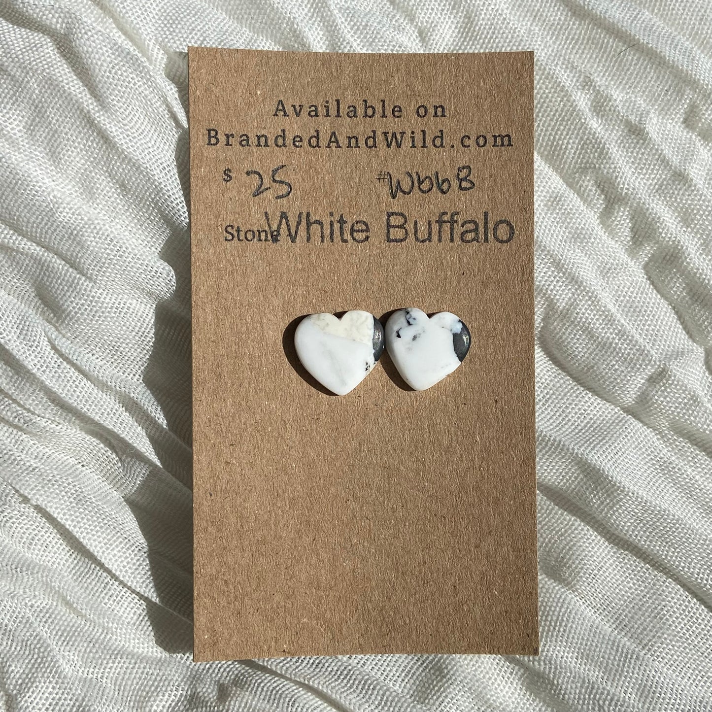 White Buffalo Cabochon - WB68 9CCADB9A-AFC2-4357-AE84-6D1C8C5A4203 Brandedandwild.com