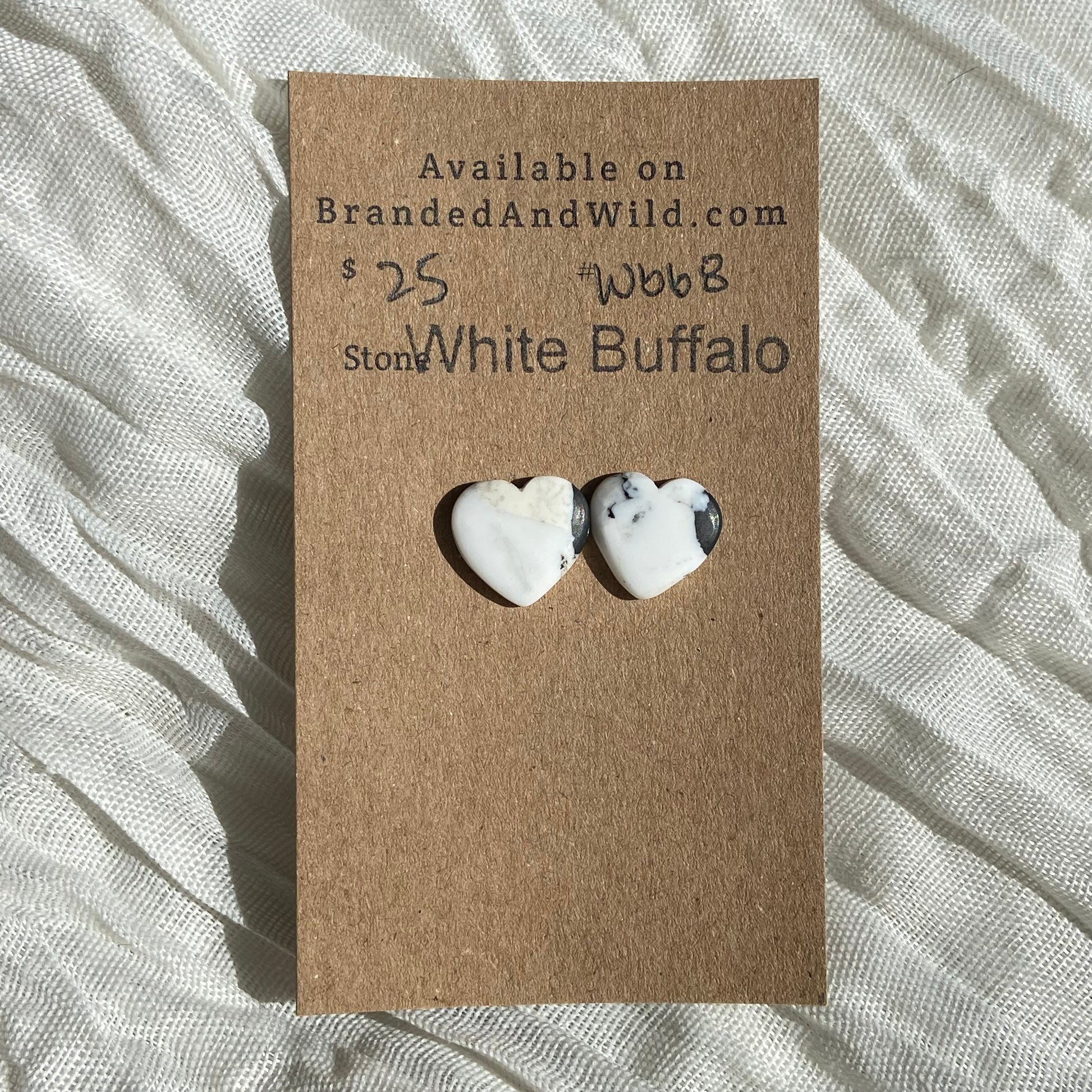 White Buffalo Cabochon - WB68 9CCADB9A-AFC2-4357-AE84-6D1C8C5A4203 Brandedandwild.com